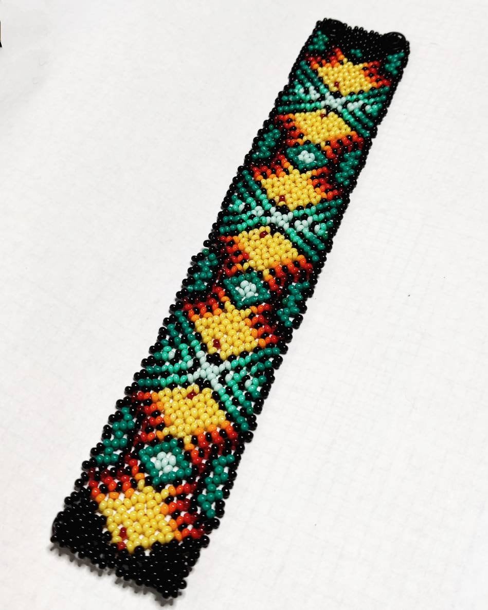 Huichol Perlenarmband Indianer Perlenschmuck Ethno Schmuck Boho Armband unisex