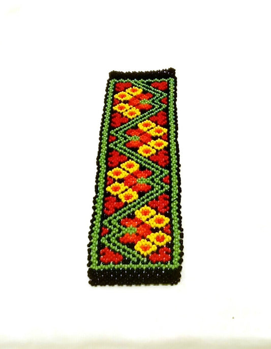 Mexican Huichol Beaded bracelet cuff Indianer Style Boho jewelry