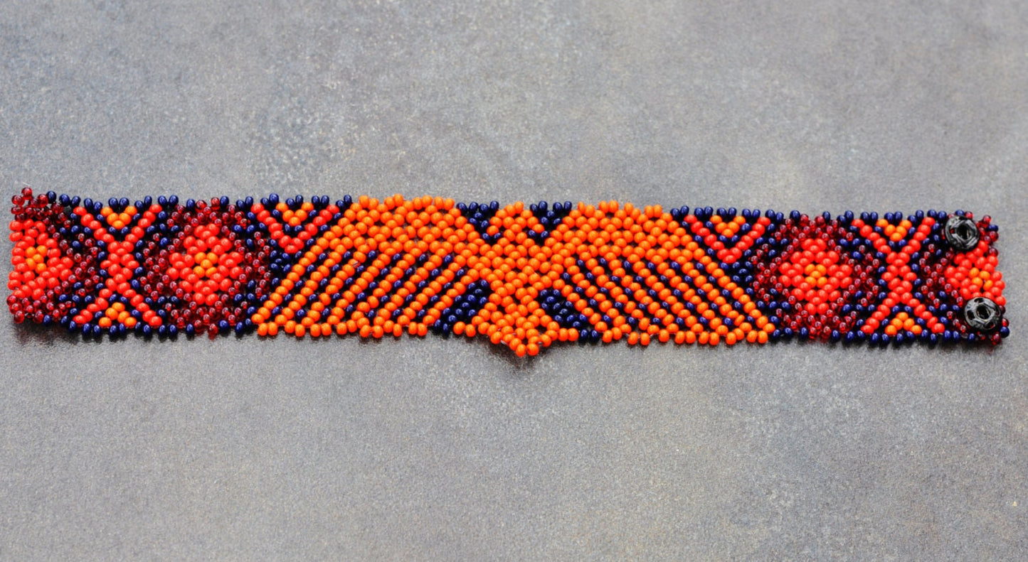 Mexican Huichol Beaded bracelet mit Adler Totem Ethno Manschette Armband für Männer und Frauen