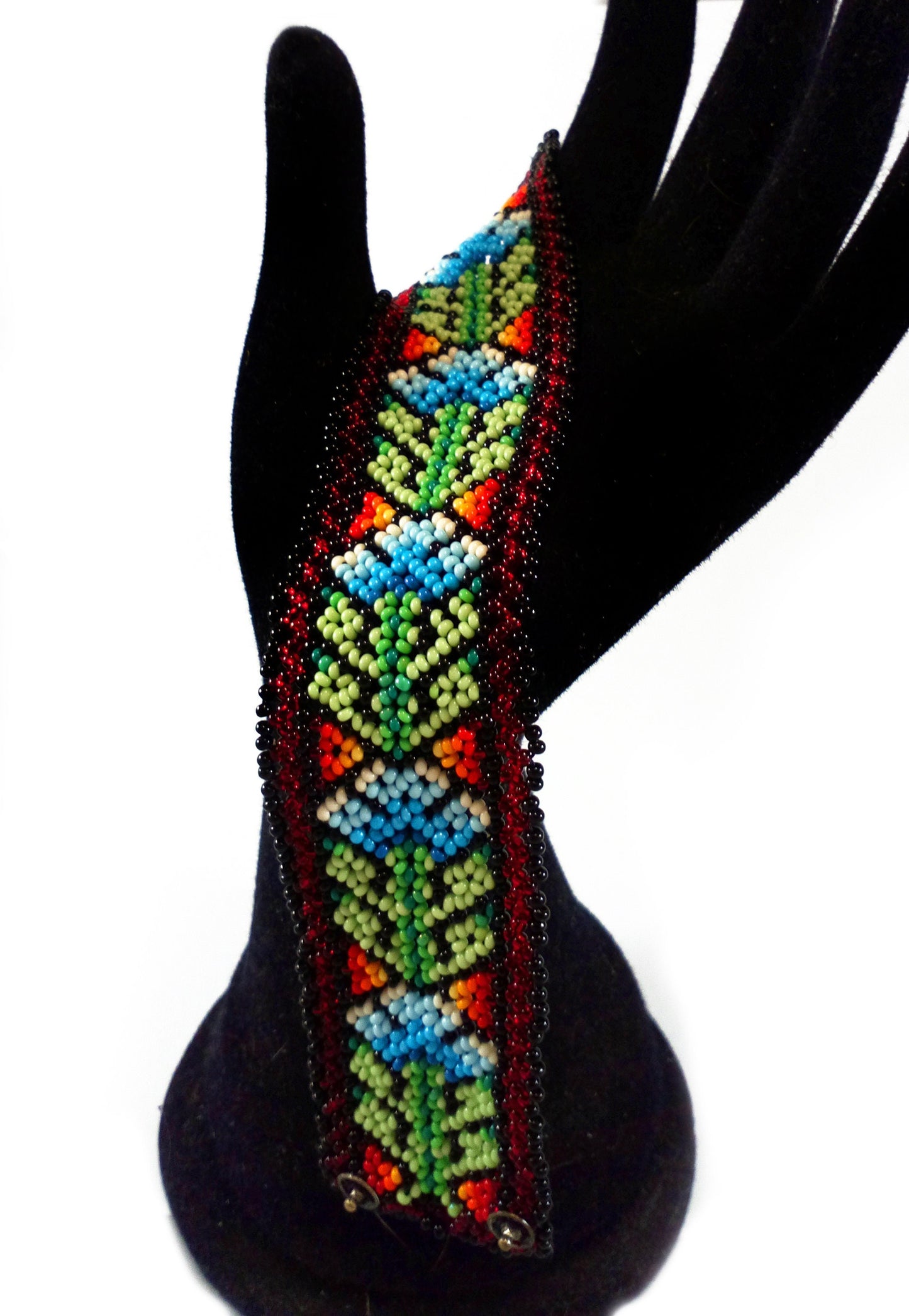 Perlenarmband nach Indianer Art Ethno Schmuck Boho Armband