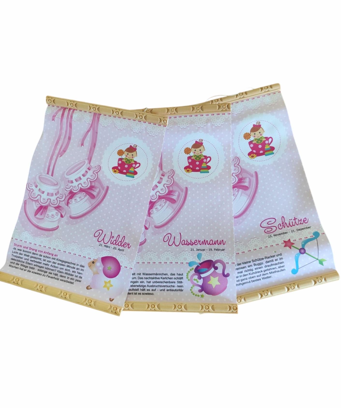 Babyhoroskop, Scherzhoroskop für Neugeborene oder Babyparty