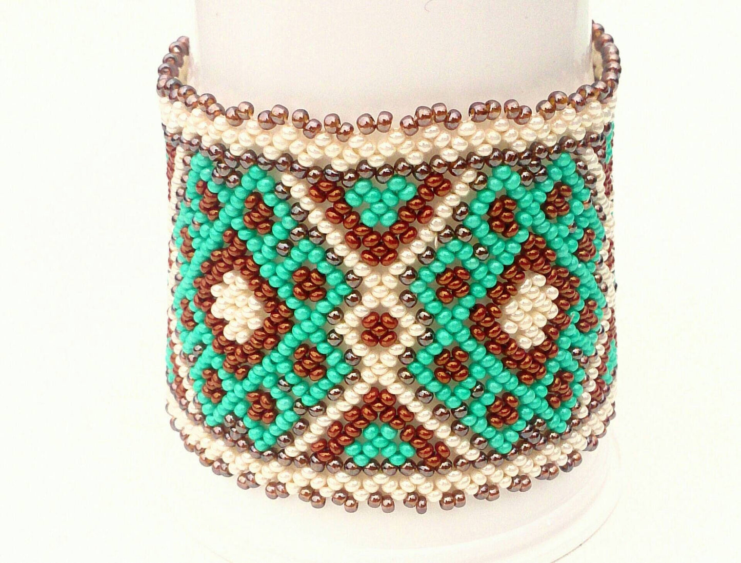 Mexican Huichol Beaded bracelet Manchete  Ethno Unisex Hippie
