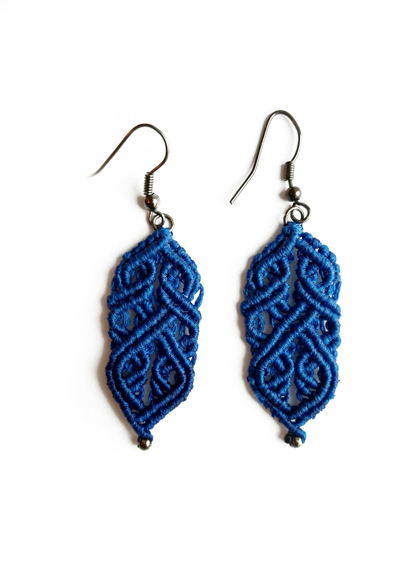 Ohrringe Keltisch makrame boho hippie rot grün blau türkis