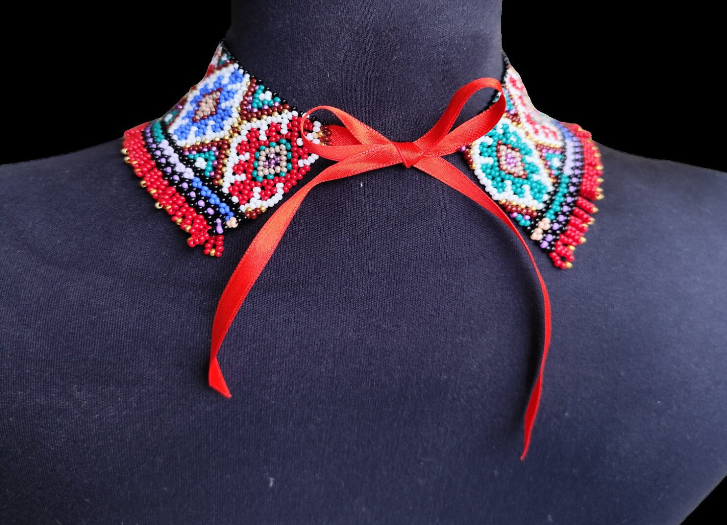 Choker, Ethno Perlenkette, osmanisch, slavisch, mexikanisch