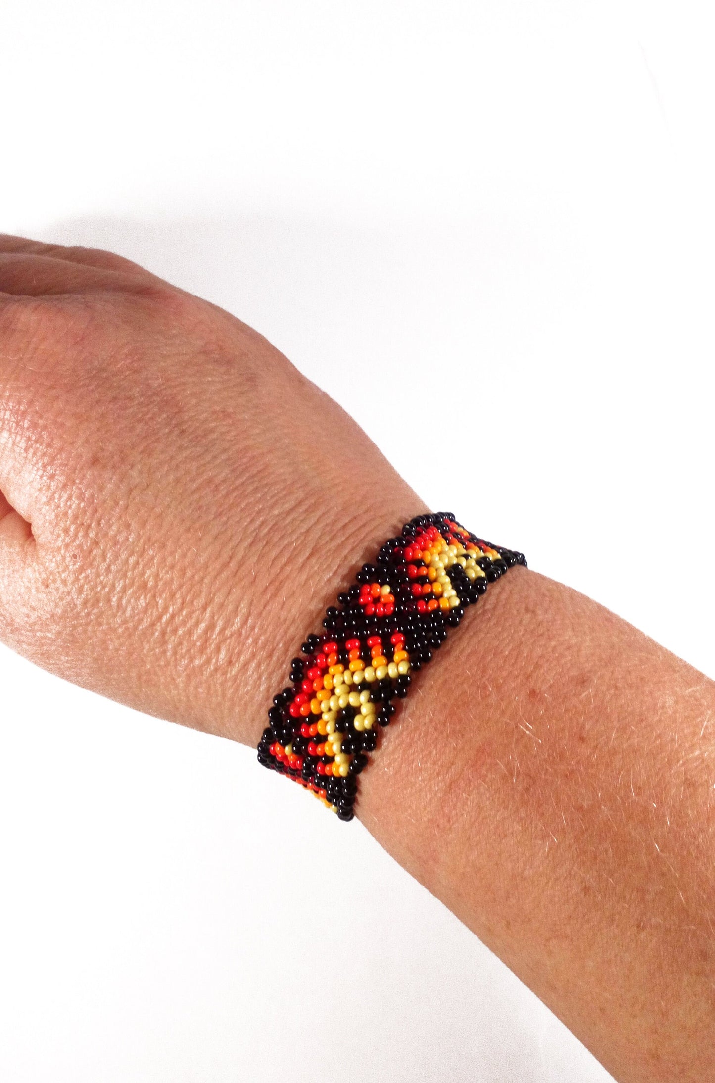 Perlenarmband Totem Adler Ethno Huichol Boho Unisex für Man und Frau