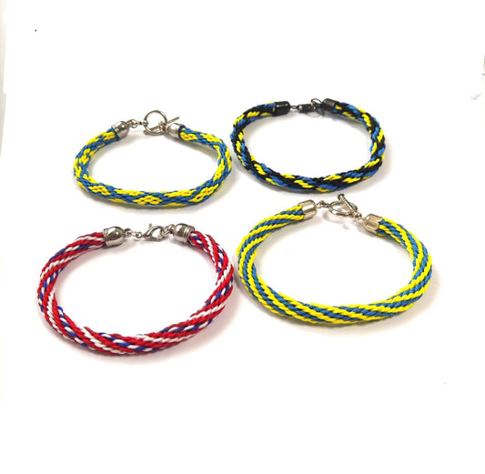 Armband geflochtet, national flaggen patriotische farben, national symbol