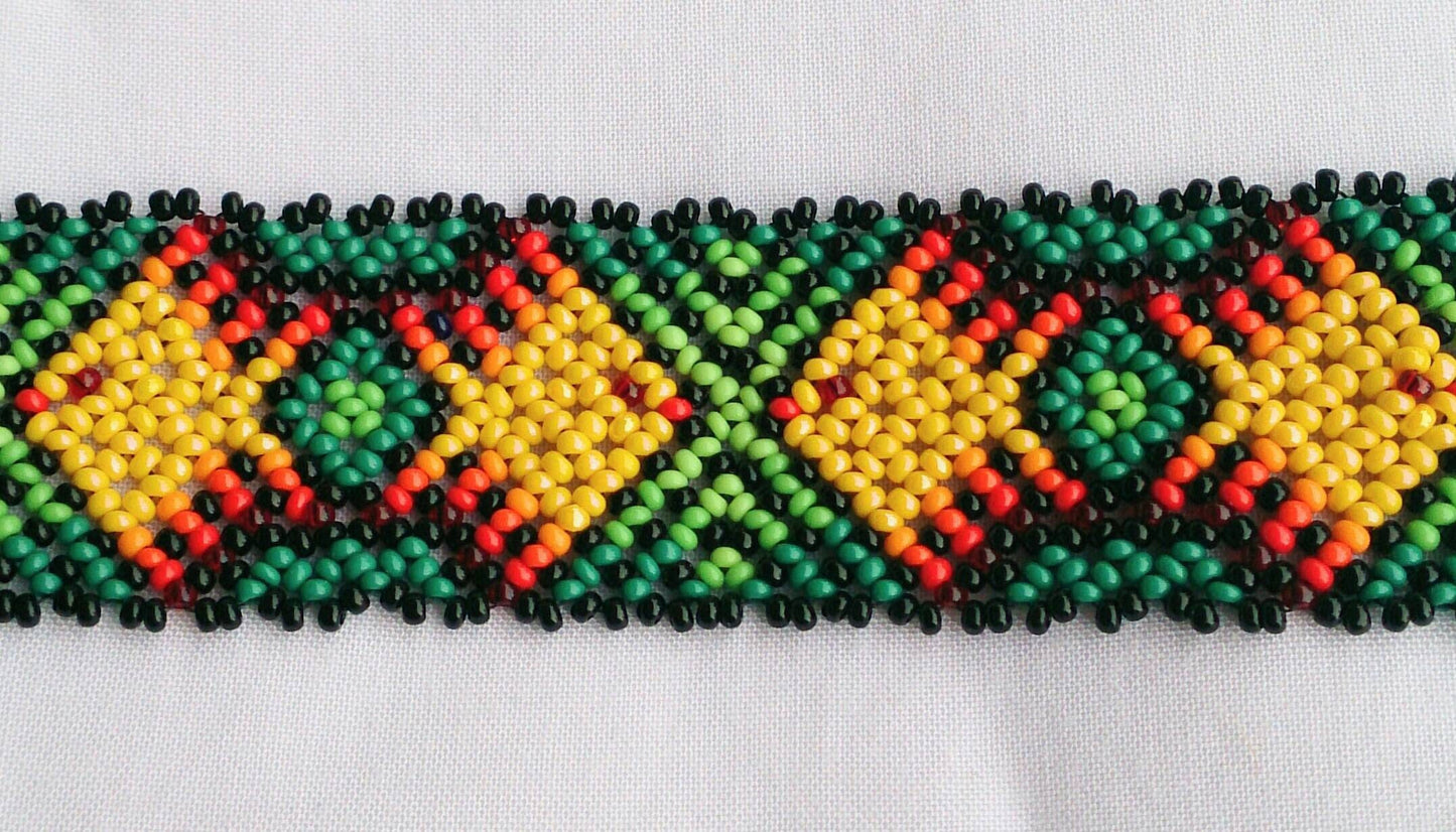 Huichol Perlenarmband Indianer Perlenschmuck Ethno Schmuck Boho Armband unisex