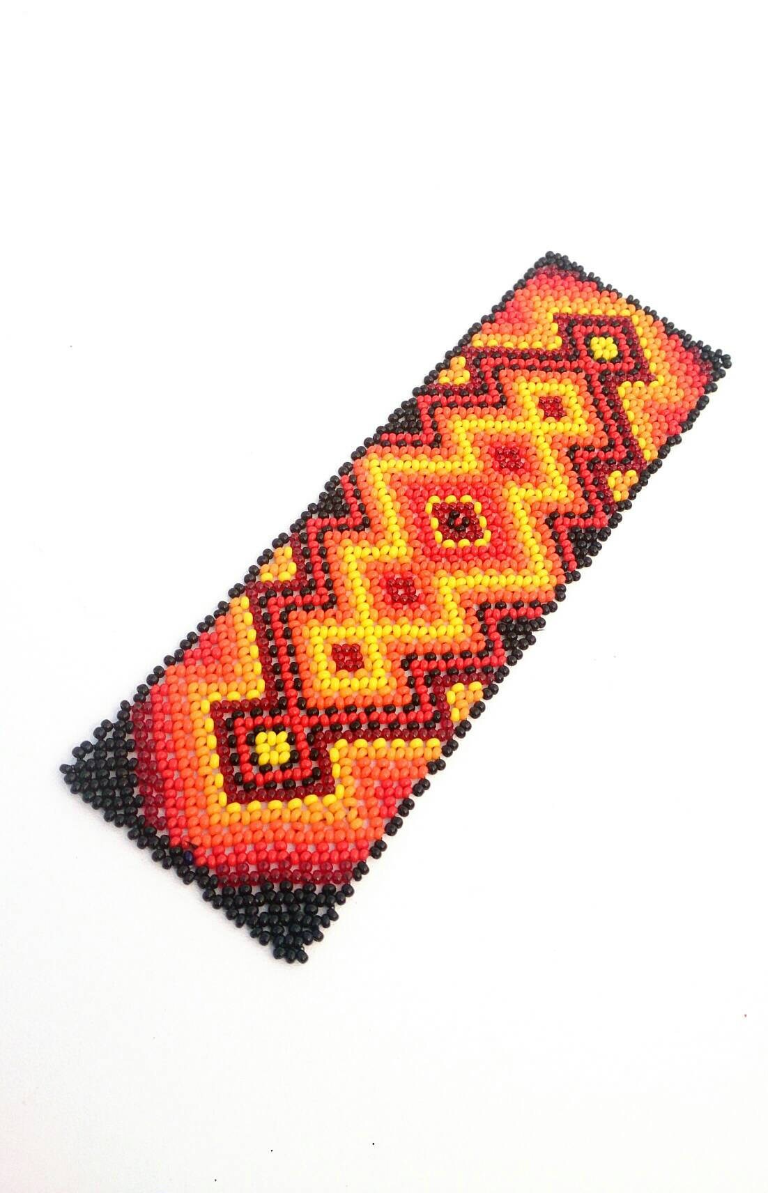 Mexikanischer Perlenarmband Huichol ethno indianer boho hippie