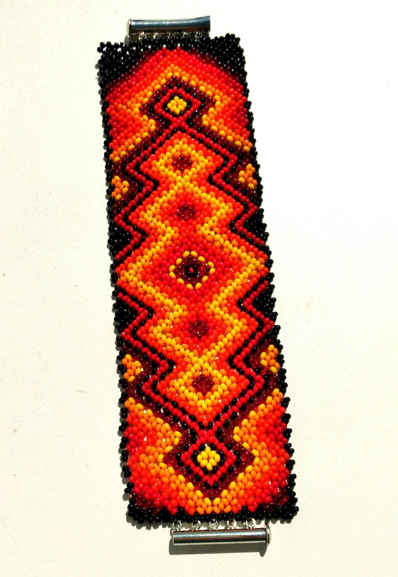 Mexikanischer Perlenarmband Huichol ethno indianer boho hippie
