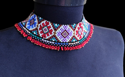 Choker, Ethno Perlenkette, osmanisch, slavisch, mexikanisch
