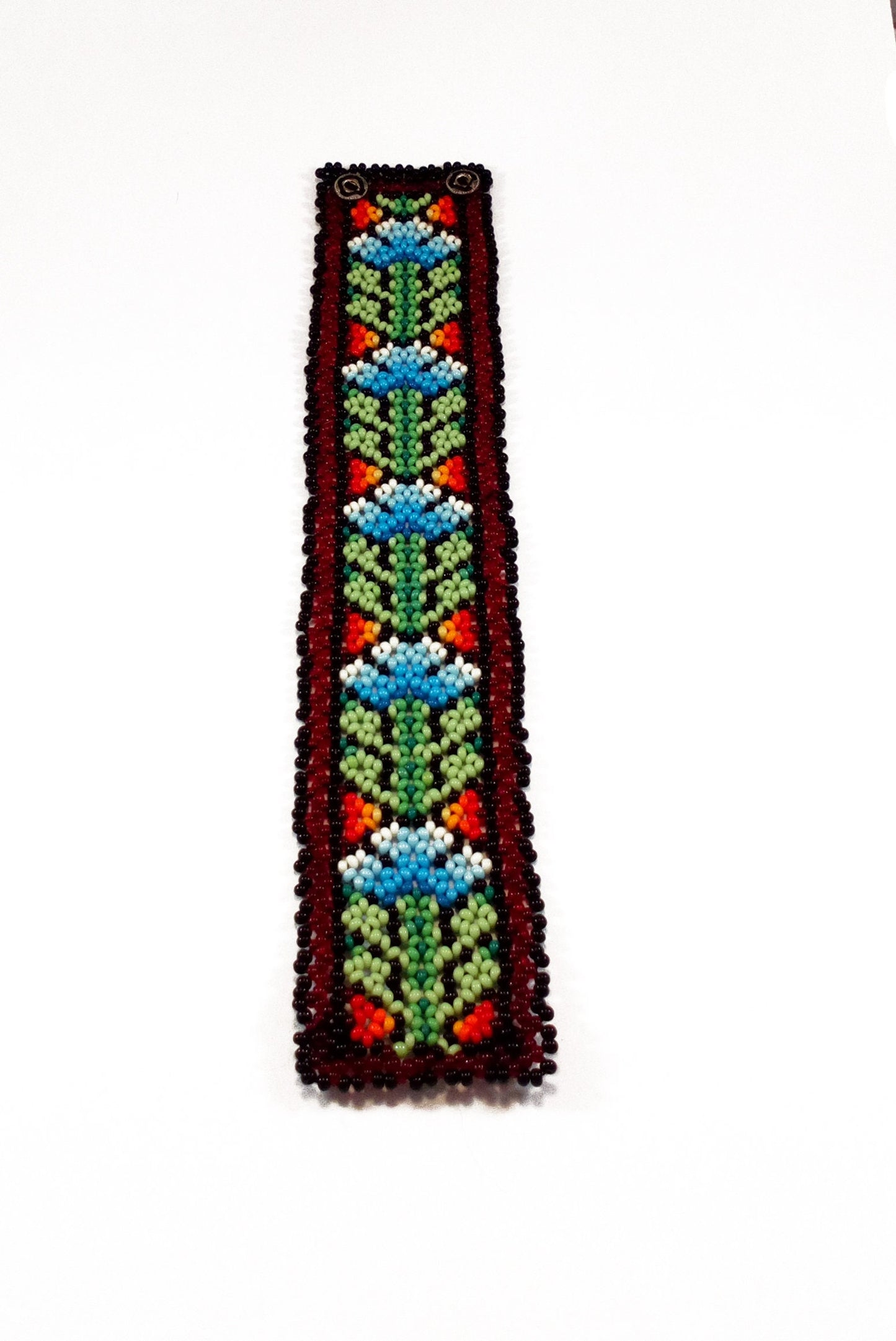 Perlenarmband  nach Indianer Art  Ethno Schmuck Boho Armband